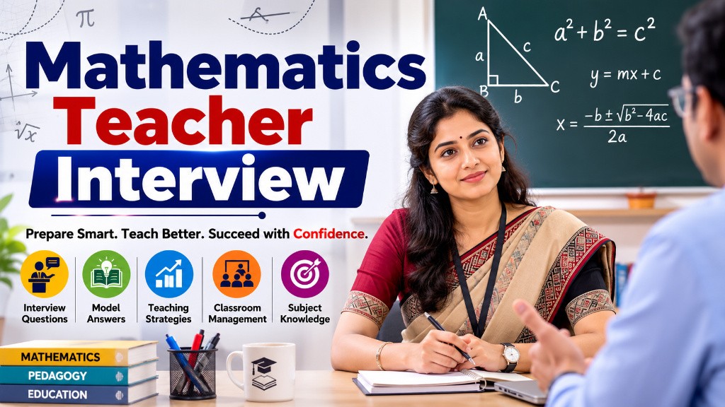 Mathematics teacher interview preparation banne