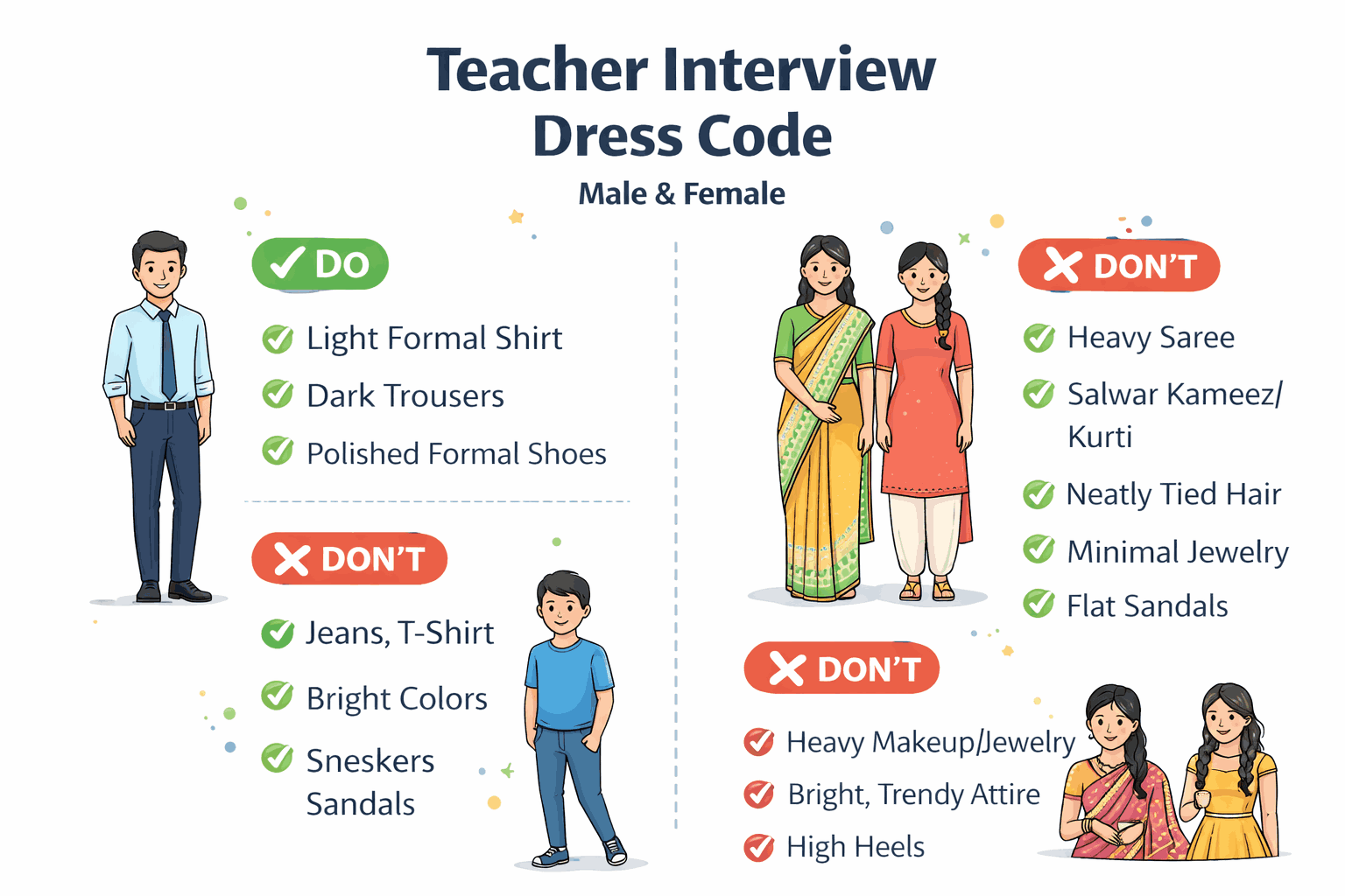 Teacher Interview Dress Code for Male & Female Final Tips to Impress the Panel