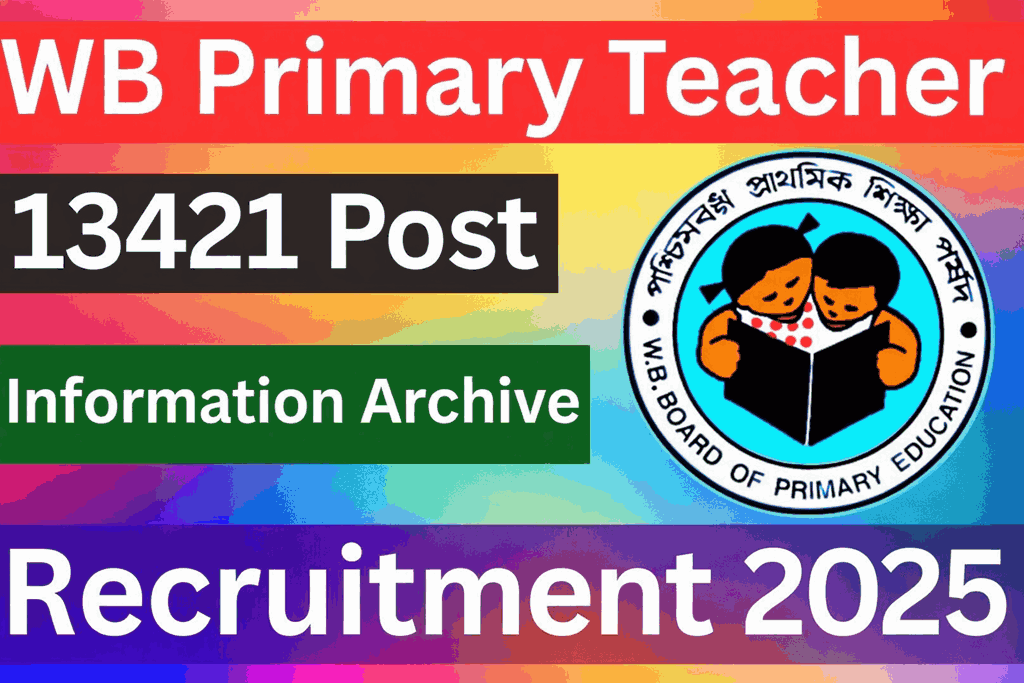 WBBPE Primary Teacher Recruitment 2025
