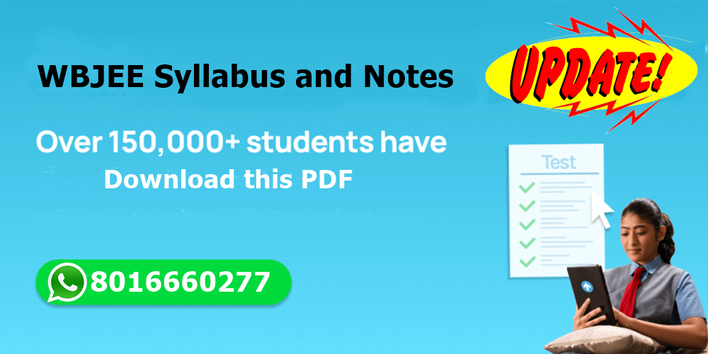 WBJEE Syllabus, Notification, Exam & Notes PDF Download