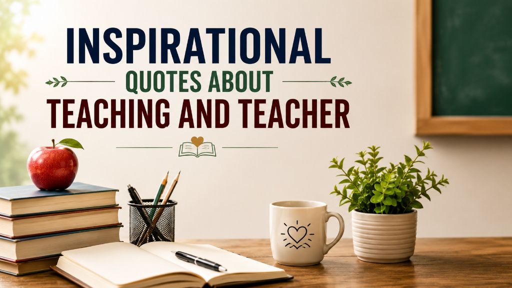 Inspirational Quotes about Teaching and Teacher